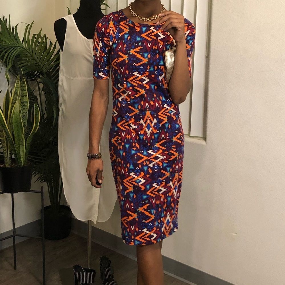 Lula Rue Aztec Print NWT Dress - Picture 8 of 14